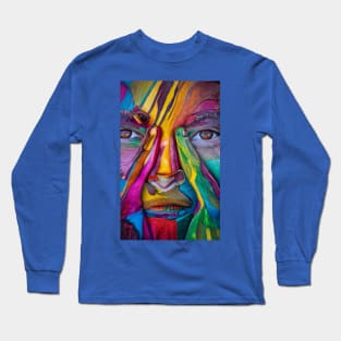 Painted Face Long Sleeve T-Shirt